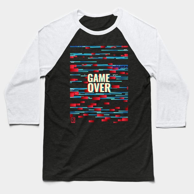 Game Over Baseball T-Shirt by garte